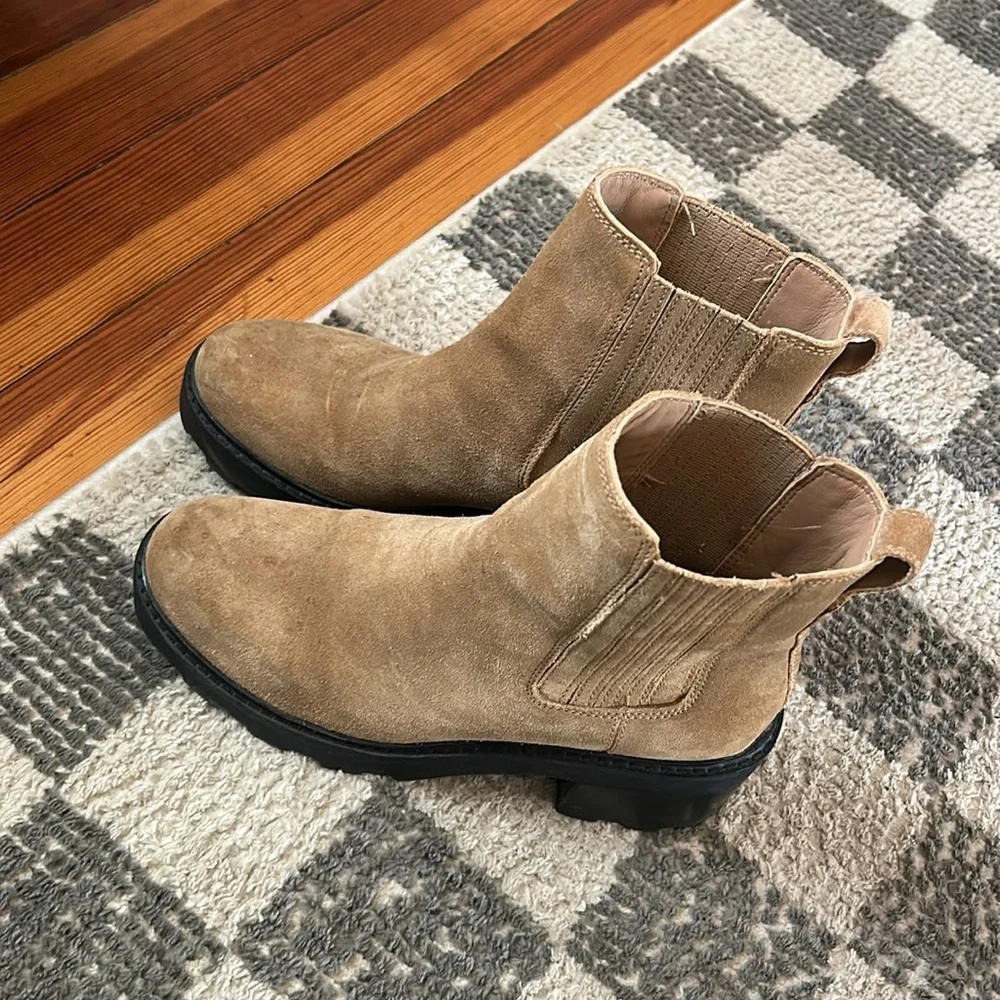 Madewell Gwenda Platform Ankle Boot in Suede (Toffee/9.5) - Picture 2 of 7